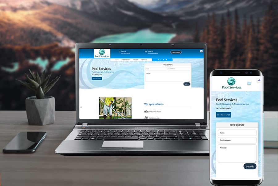 Pool Services Website Demo